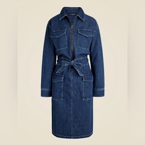 NWT 100% Cotton J.Crew Denim Midi Dress size 2